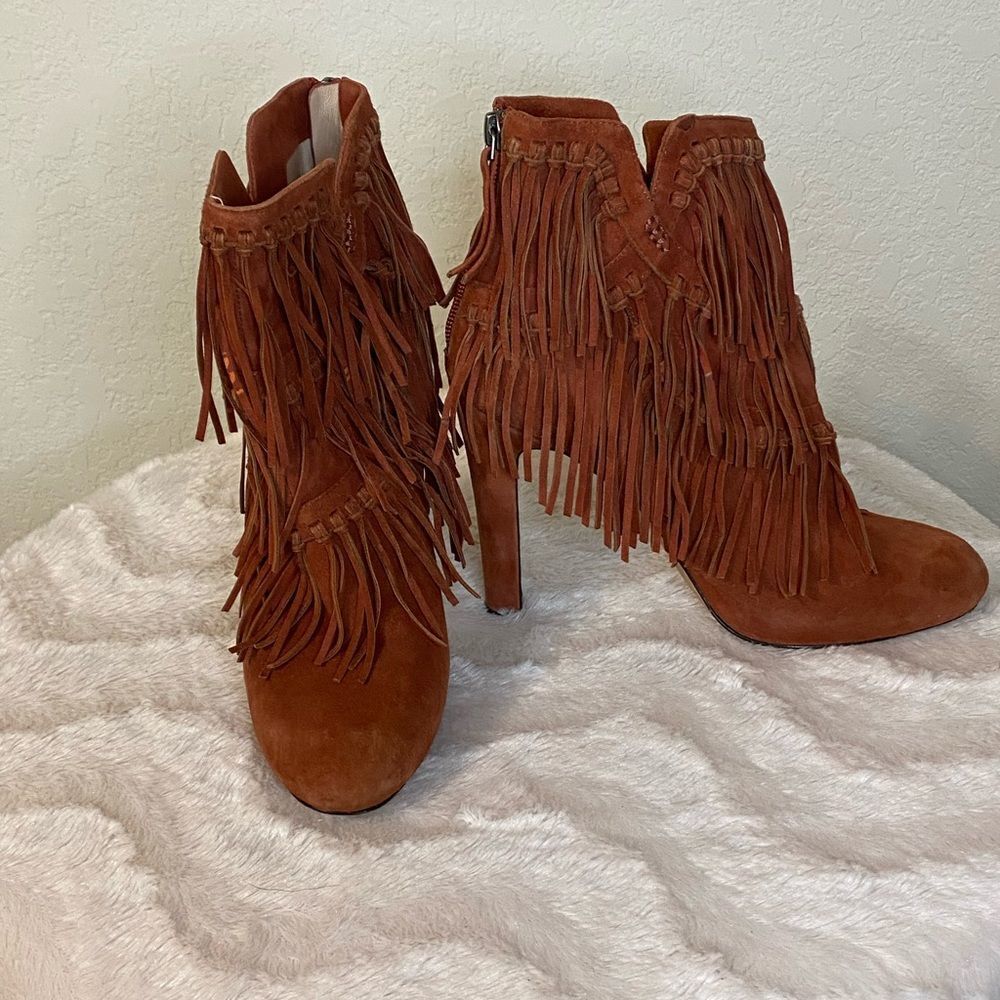 Jean-Michel Cazabat Fringe Booties - Picture 2 of 10